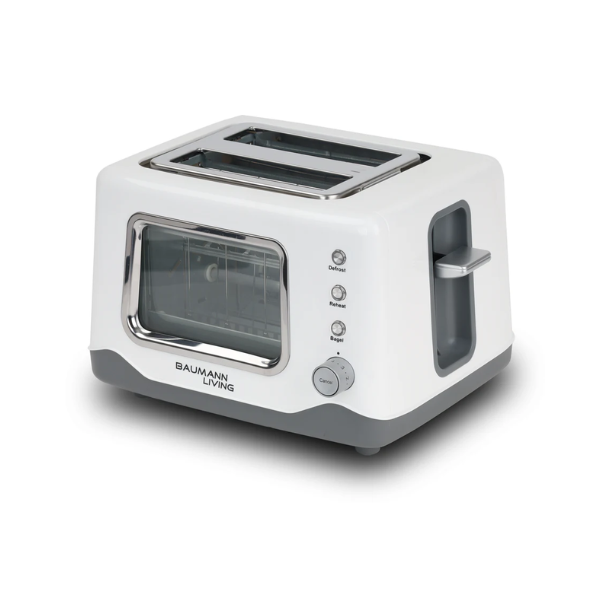 2-Slice Bread Toaster with Viewing Window