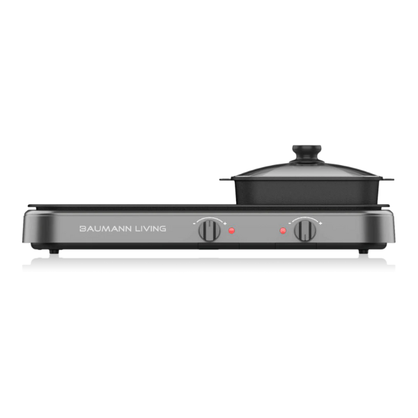 2-in-1 Tabletop Griddle and Hot Pot