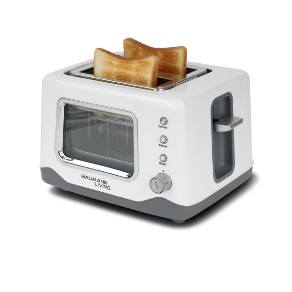 2-Slice Bread Toaster with Viewing Window