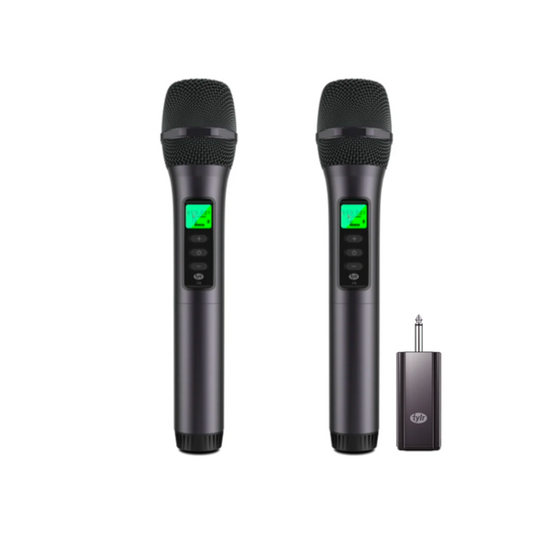 UHF Dual-Channel Wireless Microphone Set